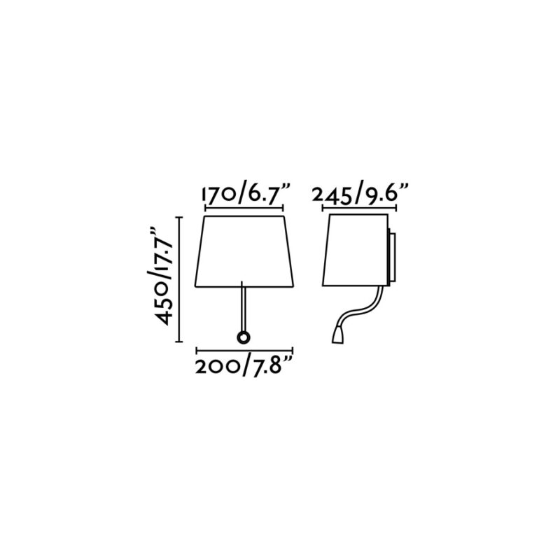 Faro Barcelona SWEET Επιτοίχιο Φωτιστικό Λευκού Χρώματος, Αναγνώστης, – 29950