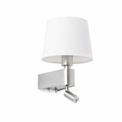 ROOM WHITE WALL LAMP WITH LED READER 3W 3000K 200Lm FARO – 29976
