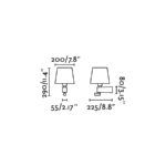 ROOM WHITE WALL LAMP WITH LED READER 3W 3000K 200Lm FARO – 29976