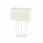 VESPER WHITE TABLE LAMP 2 X E27 20W               FARO – 29984