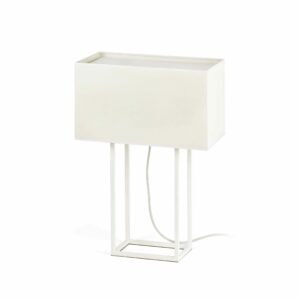 VESPER WHITE TABLE LAMP 2 X E27 20W               FARO – 29984