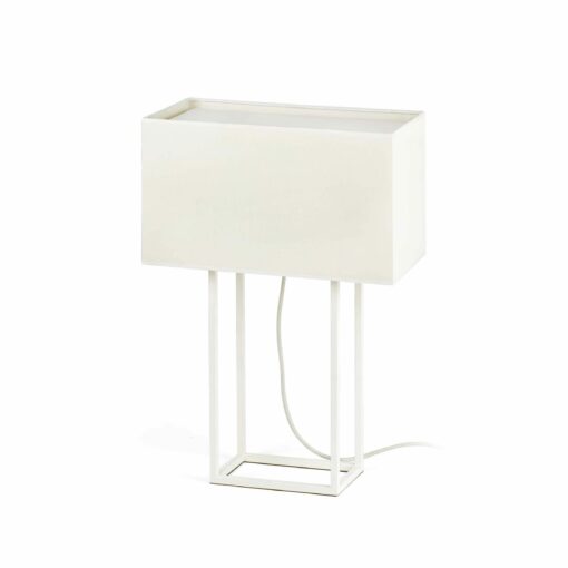 VESPER WHITE TABLE LAMP 2 X E27 20W               FARO – 29984