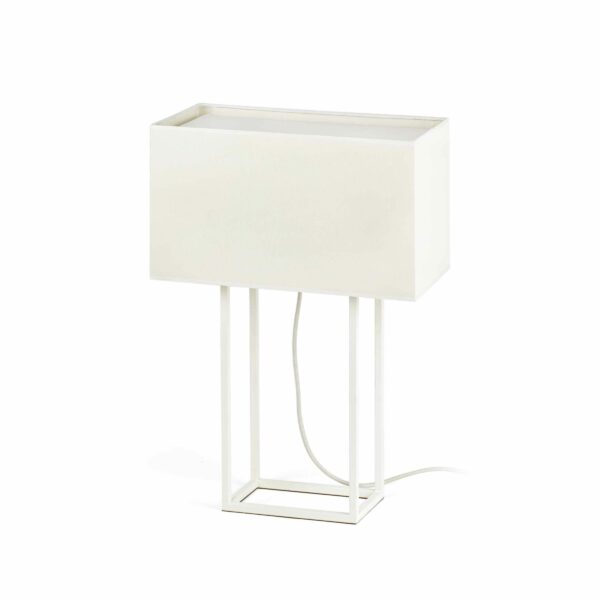 VESPER WHITE TABLE LAMP 2 X E27 20W               FARO – 29984