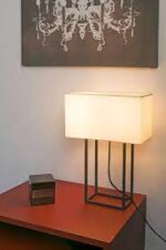 VESPER BROWN TABLE LAMP 2 X E27 20W               FARO – 29985
