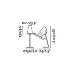 LUPE CHROME TABLE LAMP 1XE27 MAX 20W              FARO – 29997