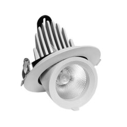 ΣΠΟΤ ΧΩΝΕΥΤΟ ΚΙΝΗΤΗ ΒΑΣΗ 30W Φ134 3CCT ΛΕΥΚΟ EUROLAMP – 145-65023