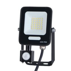 ΠΡΟΒΟΛΕΑΣ LED 20W SMD ΜΕ ΠΕΡΙΣΤΡΕΦΟΜΕΝΟ ΑΝΙΧΝΕΥΤΗ ΚΙΝΗΣΗΣ ΜΑΥΡΟΣ IP66 4000K PLUS EUROLAMP – 147-69064