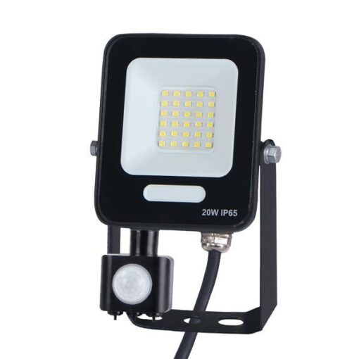 ΠΡΟΒΟΛΕΑΣ LED 20W SMD ΜΕ ΠΕΡΙΣΤΡΕΦΟΜΕΝΟ ΑΝΙΧΝΕΥΤΗ ΚΙΝΗΣΗΣ ΜΑΥΡΟΣ IP66 4000K PLUS EUROLAMP – 147-69064