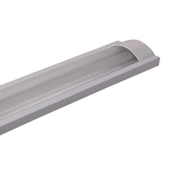 ΦΩΤΙΣΤΙΚΟ ΜΕΤΑΛΛΙΚΟ ΚΕΝΟ ΟΒΑΛ ΓΙΑ LED TUBE 2Χ60cm EUROLAMP 147-56020