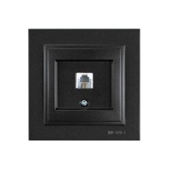 ΠΡΙΖΑ ΤΗΛΕΦΩΝΟΥ MONH RJ 11 ΜΑΥΡΟ EUROLAMP – 152-10338