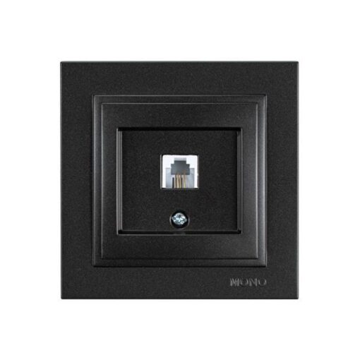 ΠΡΙΖΑ ΤΗΛΕΦΩΝΟΥ MONH RJ 11 ΜΑΥΡΟ EUROLAMP – 152-10338