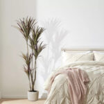 GloboStar® Artificial Garden BERATAN 20514 Διακοσμητικό Κεραμικό Κασπώ Γλάστρα – Flower Pot Λευκό Φ19 x Υ16cm