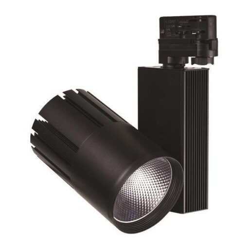 ΣΠΟΤ ΡΑΓΑΣ LED 30W 4000K 4 ΓΡΑΜΜΩΝ ΜΑΥΡΟ PLUS EUROLAMP – 145-59311