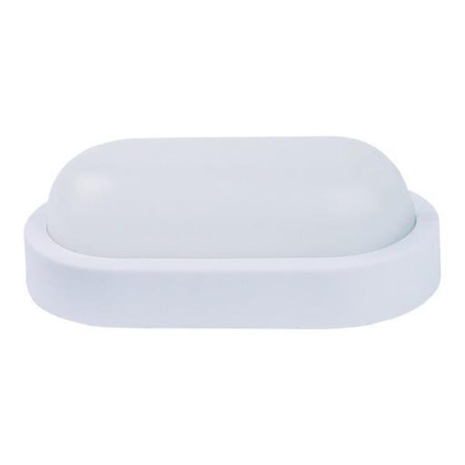 ΦΩΤΙΣΤΙΚΟ ΤΟΙΧΟΥ ΟΒΑΛ LED 8W 160x90x51 6500K IP54 ΛΕΥΚΟ PLUS EUROLAMP – 145-20038
