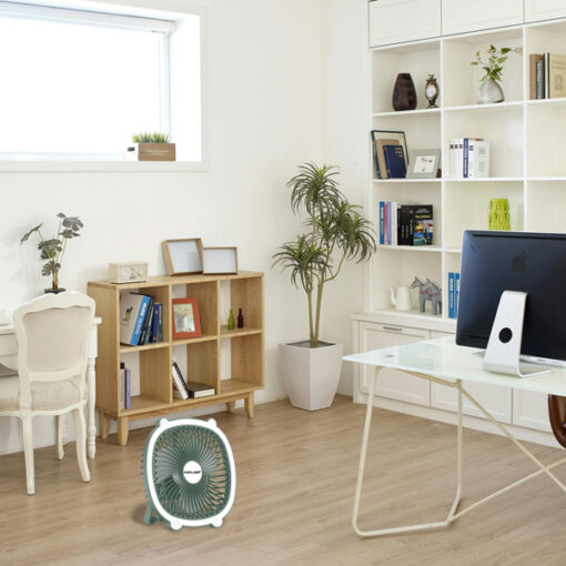 ΑΝΕΜΙΣΤΗΡΑΣ ΕΠΙΤΡΑΠΕΖΙΟΣ ΕΠΑΝΑΦΟΡΤΙΖΟΜΕΝΟΣ Φ17 ΜΕ LED ΦΩΣ ΠΡΑΣΙΝΟ ΜΕΝΤΑΣ EUROLAMP – 300-20510