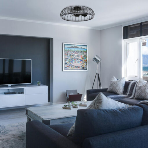 ΑΝΕΜΙΣΤΗΡΑΣ ΠΛΑΦΟΝΙΕΡΑ ΟΡΟΦΗΣ Φ79 ΜΑΥΡΟΣ 28W DC ΜΟΤΕΡ ΜΕ LED ΦΩΣ 60W ΚΑΙ ΚΟΝΤΡΟΛ EUROLAMP – 300-25050