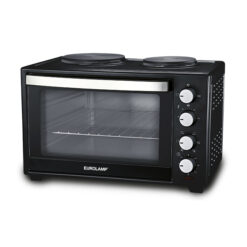 ΗΛΕΚΤΡΙΚΟ ΦΟΥΡΝΑΚΙ ΜΑΥΡΟ 3200W 38LT ΜΕ 2 ΕΣΤΙΕΣ ΚΑΙ ΧΡΟΝΟΔΙΑΚΟΠΤΗ 90Λ EUROLAMP – 300-70032