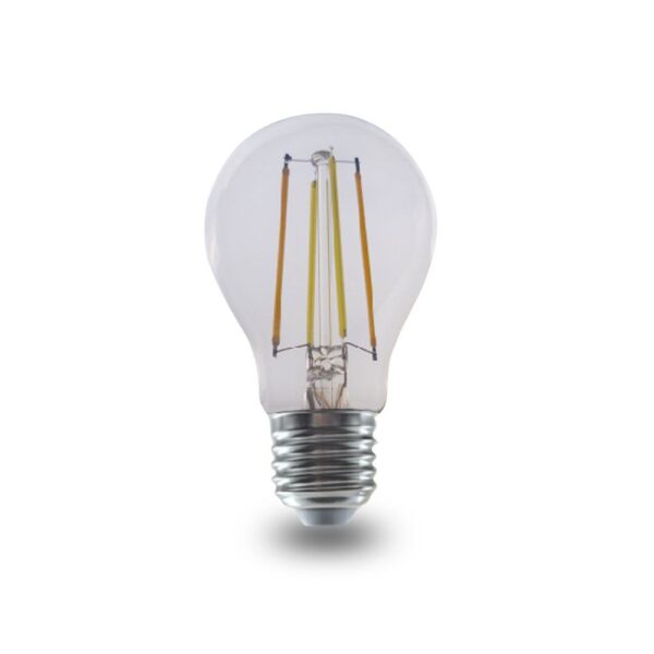 Wi-Fi Smart Λάμπα LED 7W Filament E27 A60 V-TAC 300° 806lm 2700K-6500K CCT – 3001