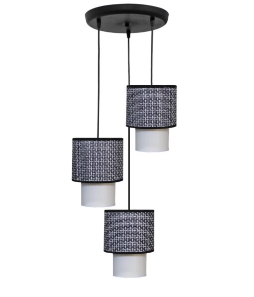 Κρεμαστό φωτιστικό 3φωτο μαύρο HK-10PENDEL Heronia – 14-0270