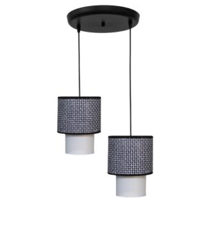 Κρεμαστό φωτιστικό 2φωτο μαύρο HK-10PENDEL Heronia – 14-0269