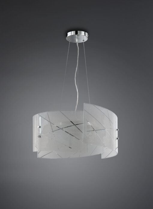Κρεμαστό Φωτιστικό Trio Lighting   E27 Λευκό Γυαλί    301200300