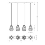 Κρεμαστό Φωτιστικό Trio Lighting   E27 Ανθρακί Μεταλλικό    301300442
