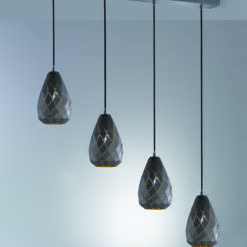 Κρεμαστό Φωτιστικό Trio Lighting   E27 Ανθρακί Μεταλλικό    301300442