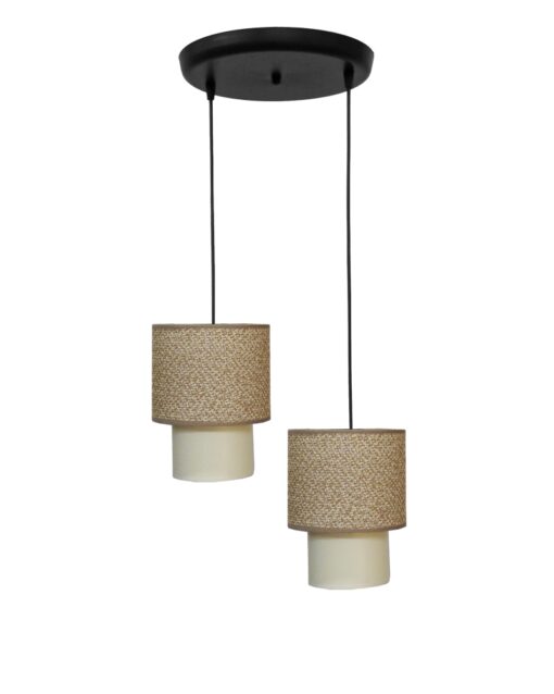 Κρεμαστό φωτιστικό 2φωτο μαύρο HK-10PENDEL Heronia – 14-0271