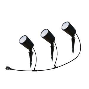 Wi-Fi Φωτιστικό Κήπου Καρφί LED Smart 3X7W Μαύρο V-TAC IP65 RGB+W Αλλαγή Χρώματος  CCT – 3015