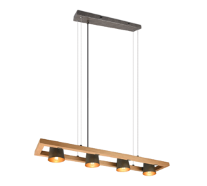 Κρεμαστό Φωτιστικό Trio Lighting 4xE14   Νίκελ Αντικέ Μεταλλικό    – 301900467