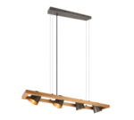 Κρεμαστό Φωτιστικό Trio Lighting 4xE14   Νίκελ Αντικέ Μεταλλικό    – 301900467