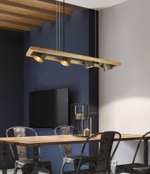 Κρεμαστό Φωτιστικό Trio Lighting 4xE14   Νίκελ Αντικέ Μεταλλικό    – 301900467