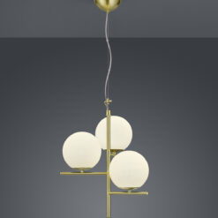 Κρεμαστό Φωτιστικό Trio Lighting   E14 Ορείχαλκος Ματ Μεταλλικό    302000308