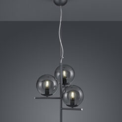 Κρεμαστό Φωτιστικό Trio Lighting   E14 Ανθρακί Μεταλλικό    302000342