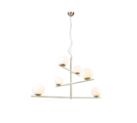 Κρεμαστό Φωτιστικό Trio Lighting PURE 6x E14 Ορείχαλκος Ματ Μεταλλικό, Περιστρεφόμενο – 302000608