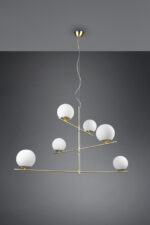 Κρεμαστό Φωτιστικό Trio Lighting PURE 6x E14 Ορείχαλκος Ματ Μεταλλικό, Περιστρεφόμενο – 302000608