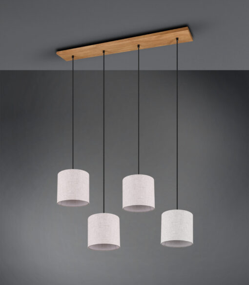 Κρεμαστό Φωτιστικό Trio Lighting   E27 Νίκελ Αντικέ Μεταλλικό    302100430