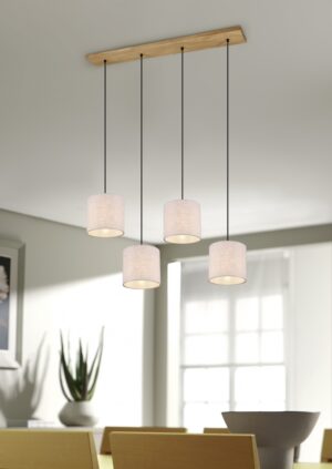 Κρεμαστό Φωτιστικό Trio Lighting   E27 Νίκελ Αντικέ Μεταλλικό    302100430