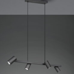 Κρεμαστό Φωτιστικό Trio Lighting MARLEY  4x GU10 Μαύρο Ματ Μεταλλικό   – 302400432