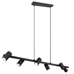 Κρεμαστό Φωτιστικό Trio Lighting MARLEY  6x GU10 Μαύρο Ματ Μεταλλικό   – 302400632