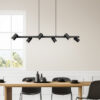 Κρεμαστό Φωτιστικό Trio Lighting MARLEY  6x GU10 Μαύρο Ματ Μεταλλικό   – 302400632