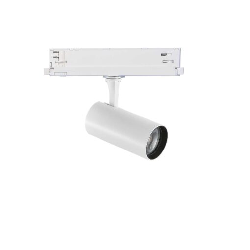 IDEAL LUX Φωτιστικό Σποτ για Τριφασική Ράγα 4 Καλωδίων FOX LED 8W CRI90 3000K Λευκού Χρώματος – 302546