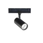 IDEAL LUX Φωτιστικό Σποτ Τριφασικής Ράγας 4 Καλωδίων FOX LED 8W 3000K Μαύρου Χρώματος – 302539