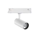 IDEAL LUX Φωτιστικό Σποτ Τριφασικής Ράγας 4 Καλωδίων FOX 15W 3000K Λευκού Χρώματος – 302560