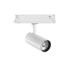 IDEAL LUX Φωτιστικό Σποτ Τριφασικής Ράγας 4 Καλωδίων FOX 15W 3000K Λευκού Χρώματος – 302560