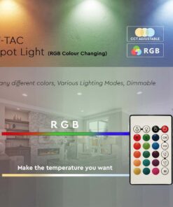 LED Λάμπα G45 E27 4.8W V-TAC  με Τηλεχειριστήριο 180° 470lm RGB+3000K – 3028