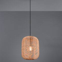 Κρεμαστό Φωτιστικό Trio Lighting   E27 Καφέ Sisal   303090132