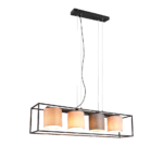 Φωτιστικό Οροφής Trio Lighting 4xE27 Μαύρου Χρώματος – 303100417