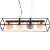 Φωτιστικό Οροφής Trio Lighting 4xE27 Μαύρου Χρώματος – 303100417