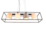 Φωτιστικό Οροφής Trio Lighting 4xE27 Μαύρου Χρώματος – 303100417